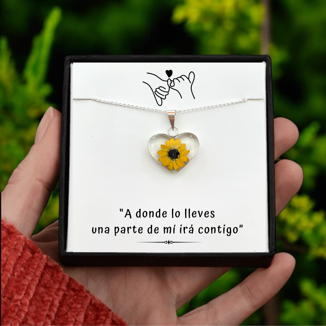 ERES MI SOL - COLLAR DE GIRASOL ETERNO