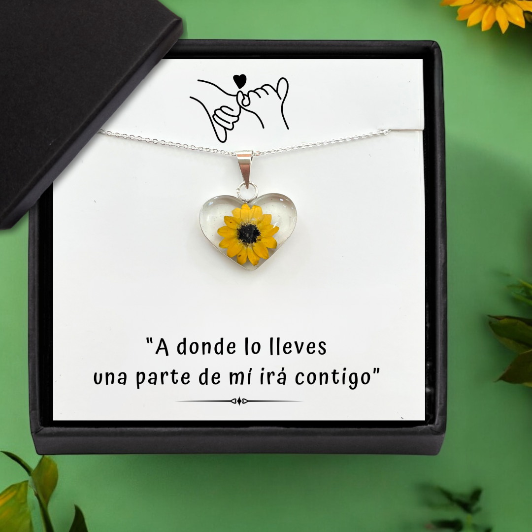ERES MI SOL - COLLAR DE GIRASOL ETERNO