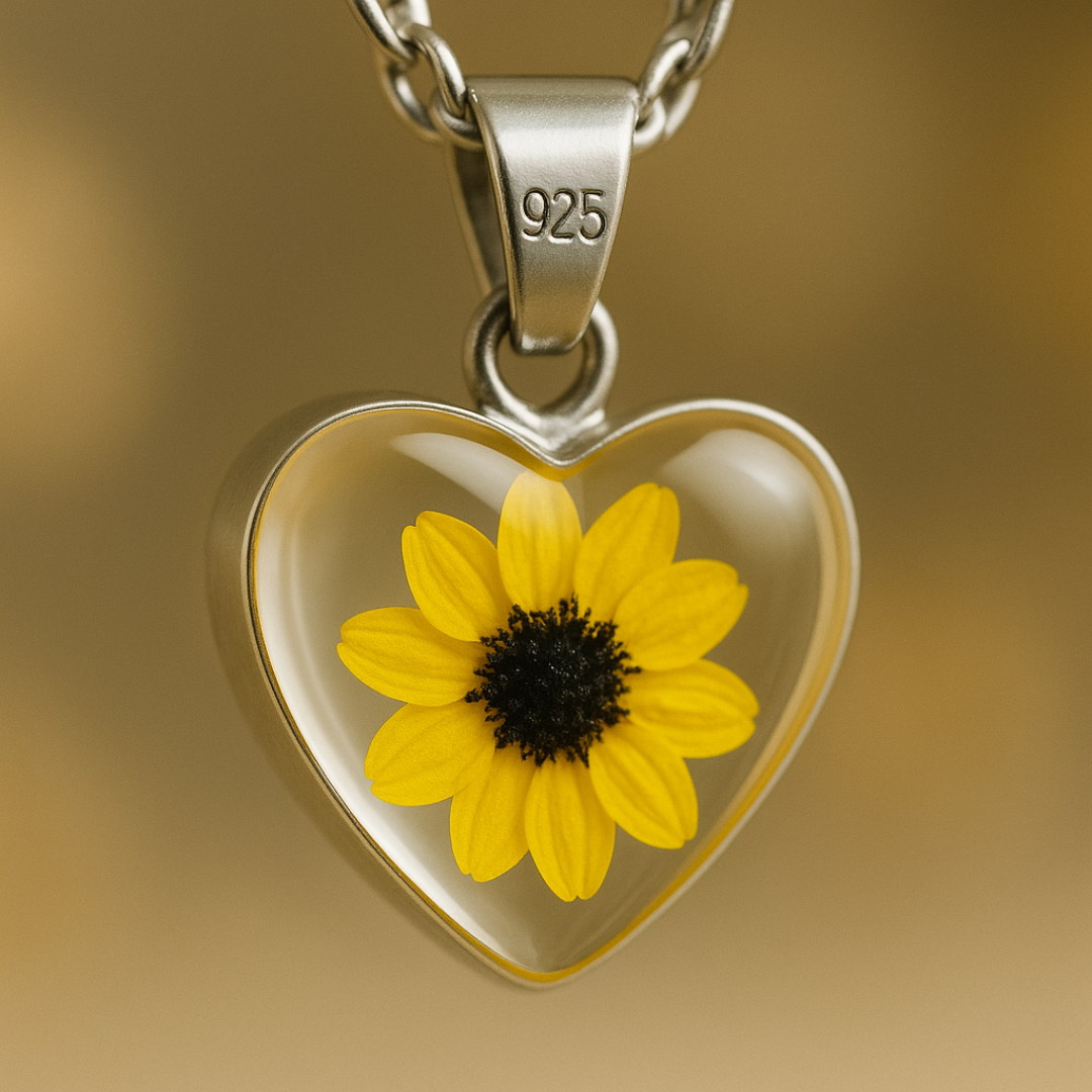 Collar tú sí eres bonita, girasol eterno