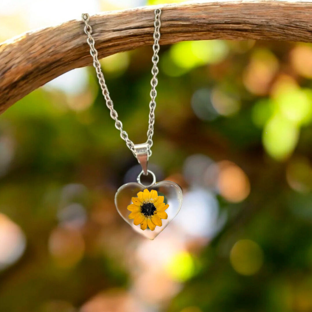 Collar de Girasol Eterno: Eres mi luz y mi inspiración
